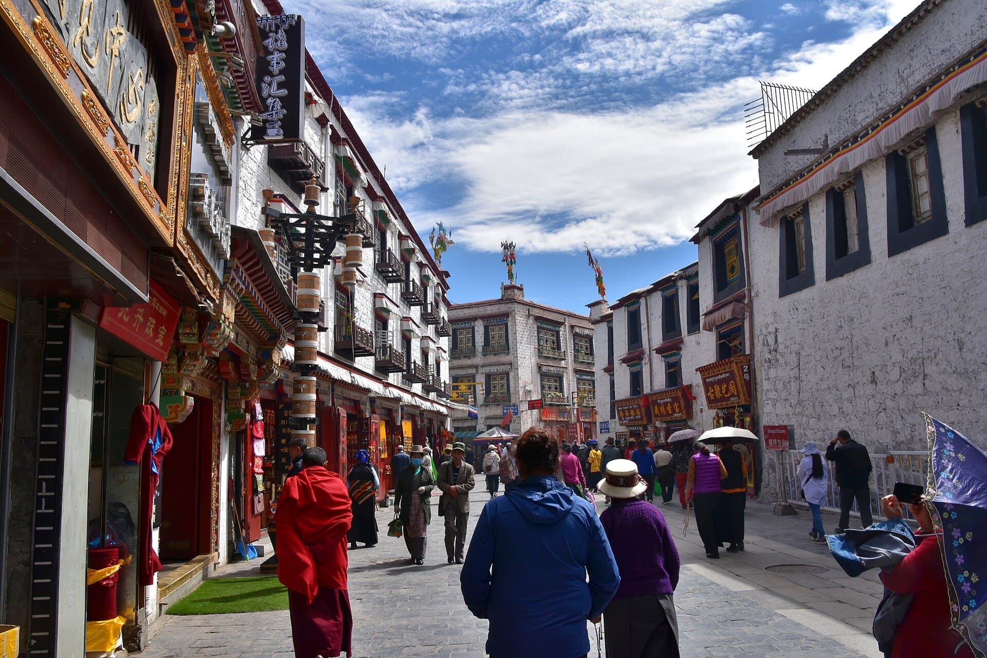 Pilgrims on the Barkhor in Lhasa