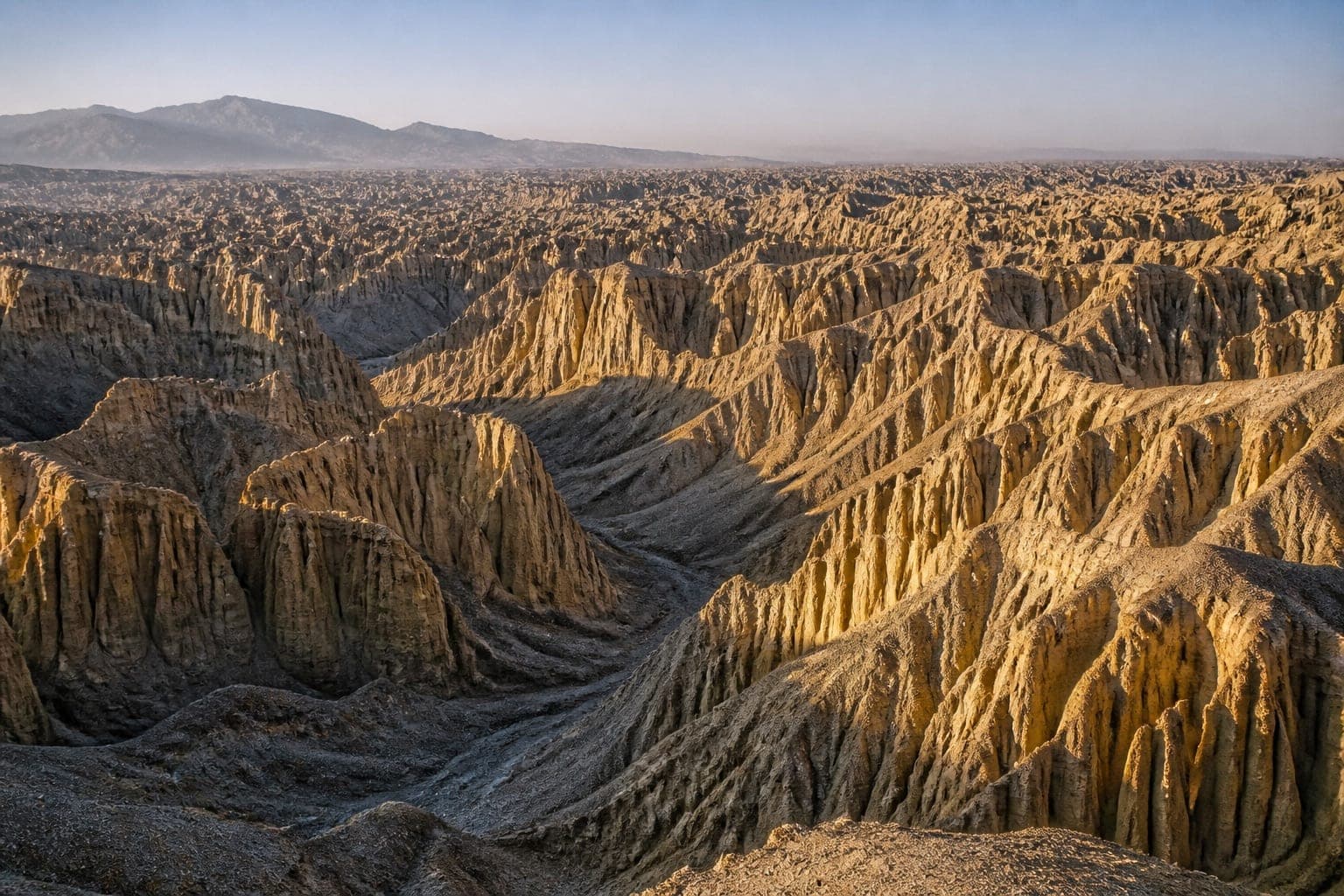 Eroded clay canyons of the Zanda earth forest near Guge